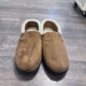 Men's‎ Dearforms Faux Suede Slippers SZ LG